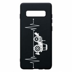 Чехол для Samsung S10+ Трактор импульс - PrintSalon