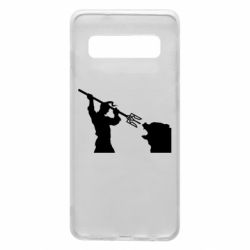 Чехол для Samsung S10 Тризубом по морде - PrintSalon