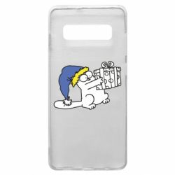 Чехол для Samsung S10+ Украинский кот саймона с подарком - PrintSalon