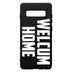 Чехол для Samsung S10+ Welcum Home - PrintSalon