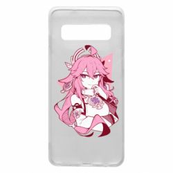 Чехол для Samsung S10 Yae Miko portrait - PrintSalon