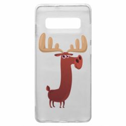 Чехол для Samsung S10+ Забавный олень - PrintSalon