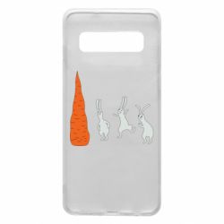 Чехол для Samsung S10 Зайцы возле морковки - PrintSalon