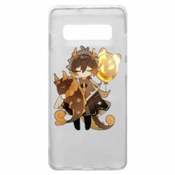 Чехол для Samsung S10+ Zhongli with baloon - PrintSalon