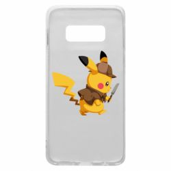 Чехол для Samsung S10e Cute Detective Pikachu - PrintSalon