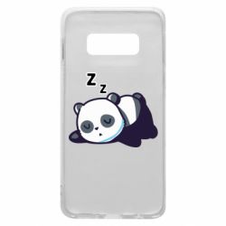 Чехол для Samsung S10e Cute panda sleeping - PrintSalon
