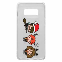 Чохол для Samsung S10e Гаррі Поттер та друзі новорічні - PrintSalon