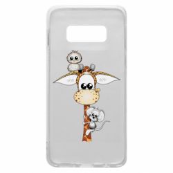 Чехол для Samsung S10e Giraffe Owl and Mouse - PrintSalon