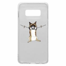 Чехол для Samsung S10e Grumpy Cat On The Rope - PrintSalon