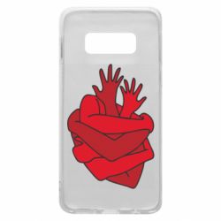 Чехол для Samsung S10e Heart out of hands - PrintSalon
