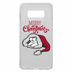 Чехол для Samsung S10e Кот саймона рождество - PrintSalon