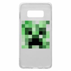 Чехол для Samsung S10e Minecraft minimalist Creeper - PrintSalon
