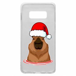 Чехол для Samsung S10e Новогодняя капибара - PrintSalon