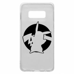 Чехол для Samsung S10e Pikachu silhouette - PrintSalon