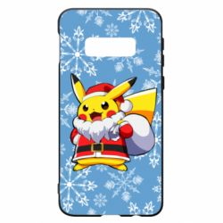 Чохол для Samsung S10e Santa Claus Pikachu - PrintSalon