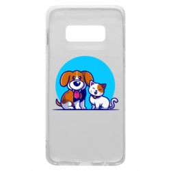 Чехол для Samsung S10e Собачка и котик - PrintSalon