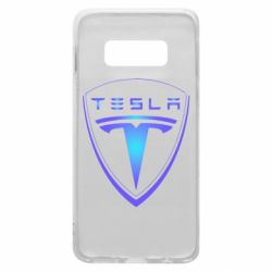Чехол для Samsung S10e Tesla logo gradient - PrintSalon