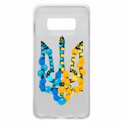 Чехол для Samsung S10e Тризуб цветы Украина