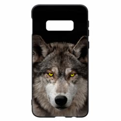 Чохол для Samsung S10e Wolf with yellow eyes - PrintSalon