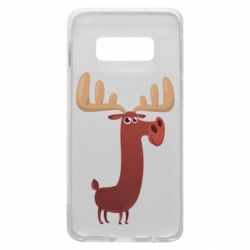 Чехол для Samsung S10e Забавный олень - PrintSalon
