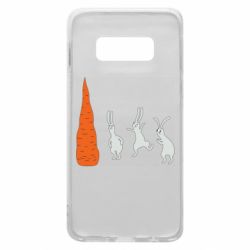 Чехол для Samsung S10e Зайцы возле морковки - PrintSalon