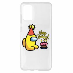 Чохол для Samsung S20+ Among Us Happy Birthday - PrintSalon