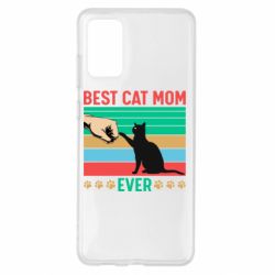 Чехол для Samsung S20+ Best cat mom ever - PrintSalon