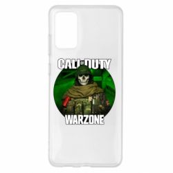 Чехол для Samsung S20+ Call of duty Warzone ghost green background - PrintSalon