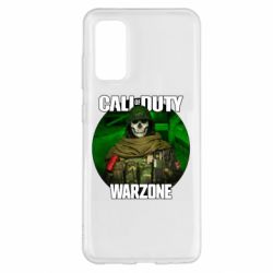 Чехол для Samsung S20 Call of duty Warzone ghost green background - PrintSalon