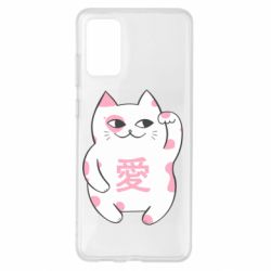 Чехол для Samsung S20+ Cat and hieroglyphs - PrintSalon