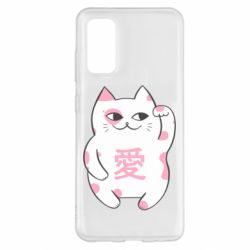 Чехол для Samsung S20 Cat and hieroglyphs - PrintSalon