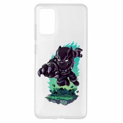 Чехол для Samsung S20+ Cute Black panther - PrintSalon
