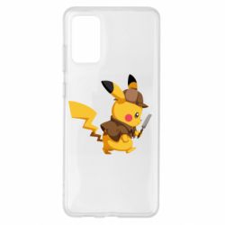 Чехол для Samsung S20+ Cute Detective Pikachu - PrintSalon