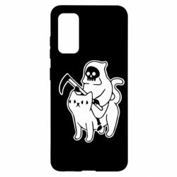 Чохол для Samsung S20 Death and cat - PrintSalon