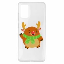 Чехол для Samsung S20+ Deer in a scarf - PrintSalon