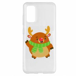 Чехол для Samsung S20 Deer in a scarf - PrintSalon