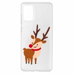 Чехол для Samsung S20+ Deer with red nose - PrintSalon