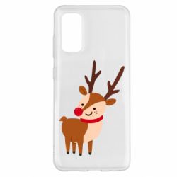 Чехол для Samsung S20 Deer with red nose - PrintSalon