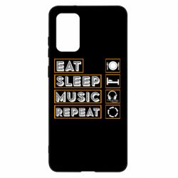 Чехол для Samsung S20+ Eat sleep dj repeat. - PrintSalon