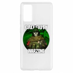 Чехол для Samsung S20 FE Call of duty Warzone ghost green background - PrintSalon