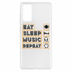 Чехол для Samsung S20 FE Eat sleep dj repeat. - PrintSalon