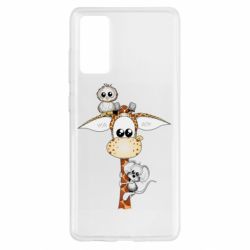 Чехол для Samsung S20 FE Giraffe Owl and Mouse - PrintSalon
