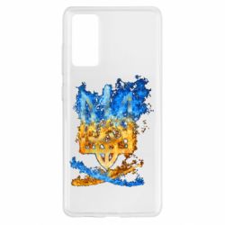 Чехол для Samsung S20 FE Горящий гербу Украины - PrintSalon