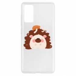 Чехол для Samsung S20 FE Hedgehog with mushrooms - PrintSalon