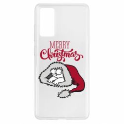 Чехол для Samsung S20 FE Кот саймона рождество - PrintSalon