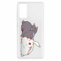 Чехол для Samsung S20 FE Кролики Вэй и Лань - PrintSalon