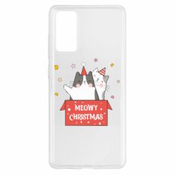 Чехол для Samsung S20 FE Meowy Christmas ( present box ) - PrintSalon