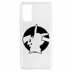 Чехол для Samsung S20 FE Pikachu silhouette