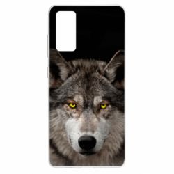 Чохол для Samsung S20 FE Wolf with yellow eyes - PrintSalon