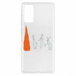 Чехол для Samsung S20 FE Зайцы возле морковки - PrintSalon